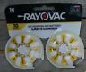 10-16 Rayovac Size Volt Hearing Aid Battery Pack