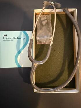 8130 3m New In Box Listening Stethoscope For Hearing Aids-gray