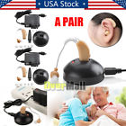 600685088012 Pair Rechargeable Acousticon Behind Ear Hearing Aids Audiphone