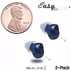 711583000188 Super Mini Hearing Amplifiers Dark Blue Itc New