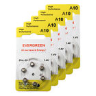 A10-b6 30 Evergreen Hearing Aid Battery Size Zinc Air 026190225986