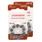 A312-b10 20 Evergreen Hearing Aid Battery Size Zinc Air