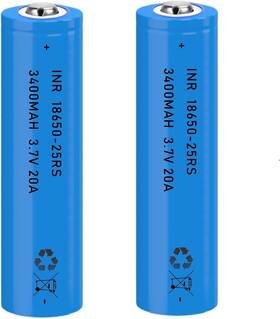 B800bc Afsongoo 18650 Battery 3.7 Volt 2 Packs Button Top 3400mah