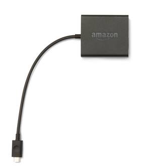 Amazon 53-007153 Micro-usb Ethernet Adapter For Fire Tv Devices Black