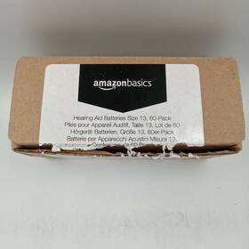 13......333 Amazon Basics 012800530298 1.45 Volt Hearing Aid Batteries - Pack Of 60 Size