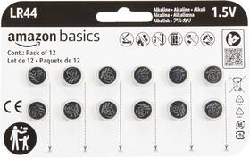 Lr44 Amazon Basics 840083652181 12-pack Alkaline Button Cell Battery 1.5 Volt 12 Count