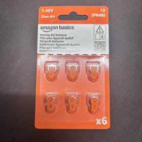 Pr48 Amazon Basics 840324403664 New Size 13 Device P13 Hearing Aid Batteries 120