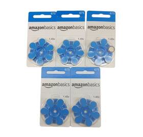 Amz675-6ans Amazonbasics 1.45v Hearing Aid Cells #675 Size Batteries 30 Pcs 5 Packs Amz675-6ans Amazonbasics 1.45v Hearing Aid Cells #675 Size Batteries 30 Pcs 5 Packs