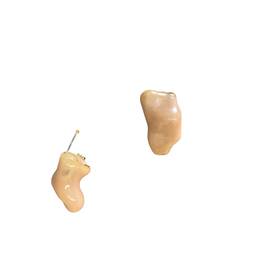 98-351474 Americanaear Hearing Aid Set In-ear Vintage Beige Custom Mold With Case Usa Made