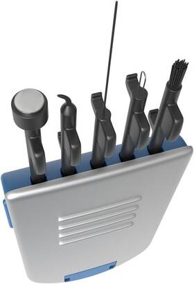 400586amt Apothecary Products Llc Ezy Dose 5-in-1 Hearing Aid Everyday Cleaning Tools Small Kit For Home Or Trave