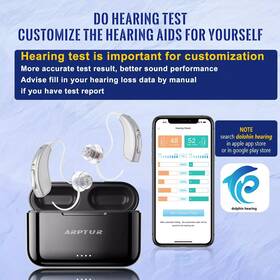 Arptur007 Arptur 753791628389 Wireless Hearing Aids For Seniors With Bluetooth And Phone Call Support Recharge