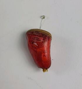 140076 Audibel Single Hearing Aid - Right Side Red Model 17-02