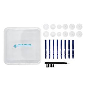 Audien 445042842882 Hearing Amplifier Ev3 Accessories Kit Silicone Dome Earbuds Cleaning Br