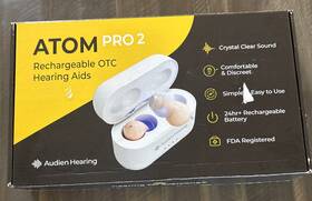 Audien 850065060262 Atom Pro 2 Wireless Rechargeable Otc Hearing Aid New