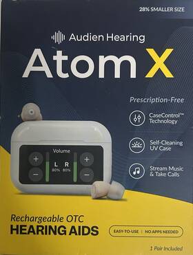 Audien 850065060880 Hearing Atom X -rrchargeable Otc Aids New Box Free Shipping
