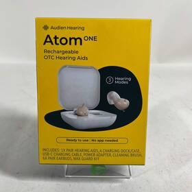 20005-c-0525 Audien Hearing New Atom One Wireless Otc Aids