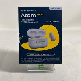 20006-d-0525 Audien Hearing New Atom Pro 2 Wireless Otc Aids