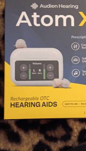 20021-b-0925 Audien Hearing Atom X Rechargeable Digital Iic Aid Ce Certificate