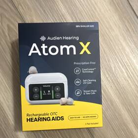 2021-a-0725 Audien Hearing Atom X Rechargeable Bluetooth In-ear Aid Digital Noise