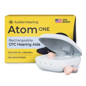 Audien Hearing 705353218095 Atom One Otc Aids - Wireless Rechargeable And Comfortable Cle