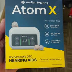 A21xbf092 Audien Hearing Atom X Rechargeable Bluetooth Iic Aid Digital Noise Redu