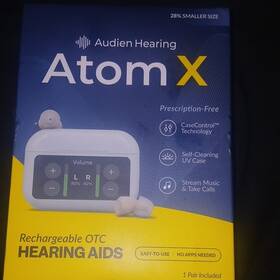 Aa-tf0084 Audien Hearing Atom X Rechargeable Bluetooth Aid Iic Uv Case