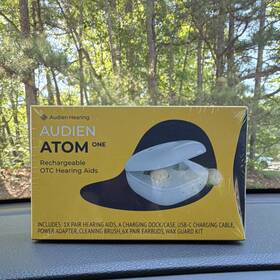 Aatnf085 Audien Hearing Atom One Rechargeable In-the-ear Aid Beige Adult