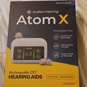 Aatxf0003 Audien Hearing Atom X Rechargeable Bluetooth In-ear Aids