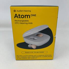At1rb004 Audien Hearing New Atom One Otc In-ear Rechargeable Aid Device