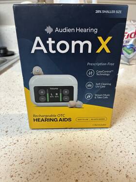 Audien Hearing Atomx-a2xt-f0003 Atom X Rechargeable Bluetooth Iic Aids