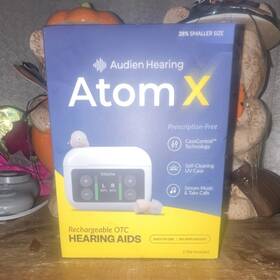 Atx78t0789 Audien Hearing Atom X Rechargeable Bluetooth Otc Ite Aids Noise Cancel