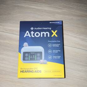 Xatx92021 Audien Hearing Atom X Rechargeable Aid Bluetooth Noise Cancel Iic