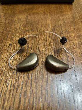 Spl-110 Audigy Group Agx Ric Copper Hearing Aid Set Rare Spl-110 Audigy Group Agx Ric Copper Hearing Aid Set Rare