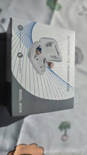 Ay216 Auyeesnc Ite Hearing Aid In The Ear Beige Blue Fits Both Ears Ay216 Auyeesnc Ite Hearing Aid In The Ear Beige Blue Fits Both Ears