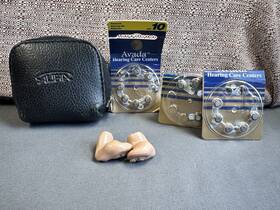 Avada 300mic Pair Hhm Custom Itc Hearing Aids Set Left Right Case Batteries 10