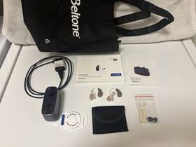 463drwc Beltone Rely Left And Right Hearing Aids Tested With Charging Station