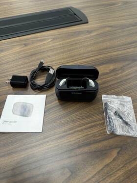 Beltone Amz663-drwc Rechargeable Hearing Aids R L With Charger Tested And Clean