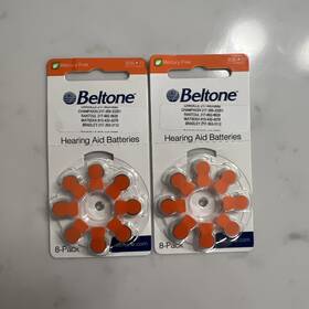 B13-8 Beltone Hearing Aid Zinc Air Batteries 2 8 Pack 1.45v B26 Sealed Exp 04/26