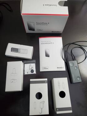 Bernafon 711584054048 Soundgate 3 Hearing Aid Remote And Accessories For Iphone New/open Box