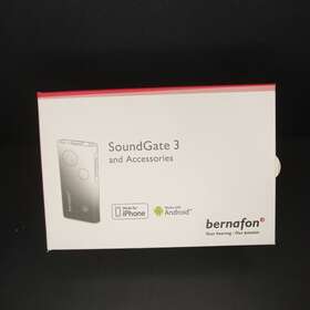 Bernafon 711584057490 Soundgate 3 Hearing Aid Remote With Box Chargers And Accessories