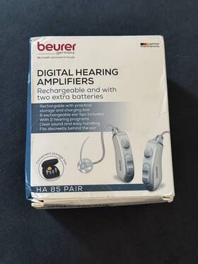 Ha85 Beurer Genuine - Digital Hearing Amplifiers Only 2 Batteries Are Included