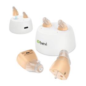 Bevi Rt-bevi-k19s-beige-n2 Rechargeable Hearing Aids For Seniors With Noise Cancellation Otc Ai