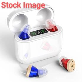 X004f4oulx Bibied Hearing Aids 2-channel Digital Rechargeable Charging Case - New