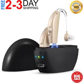 56561 Branded High-performance Hearing Aids For Seniors Severe Loss Pair Recharge