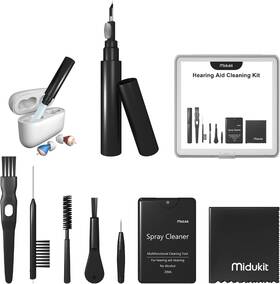Hab-01 Branded Premium Hearing Aid Cleaning Kit - Compatible With Rechargeable