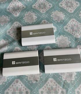 Bha-220 Britzgo 445012083055 3x Digital Hearing Amplifiers 500hr Battery Modern Blue