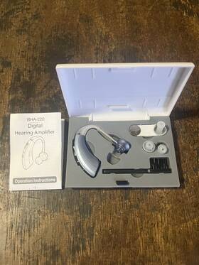 Ng-nsji-5iv3 Britzgo Digital Hearing Amplifier Model Bha-220 Blue Moderate