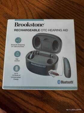 Brh-118 Brookstone Rechargeable Otc Hearing Aid