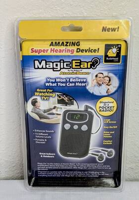 Bulbhead Z29-2118 Magic Ear Hearing Amplifier Device - As Seen On Tv New In Sealed Package