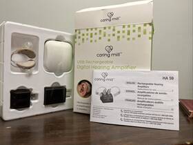 Caring Mill 810025921880 Digital Hearing Amplifiers Rechargeable Usb Dock Behind Ear